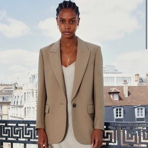 Aritzia Wilfred Santos Blazer in Tannin Size XS